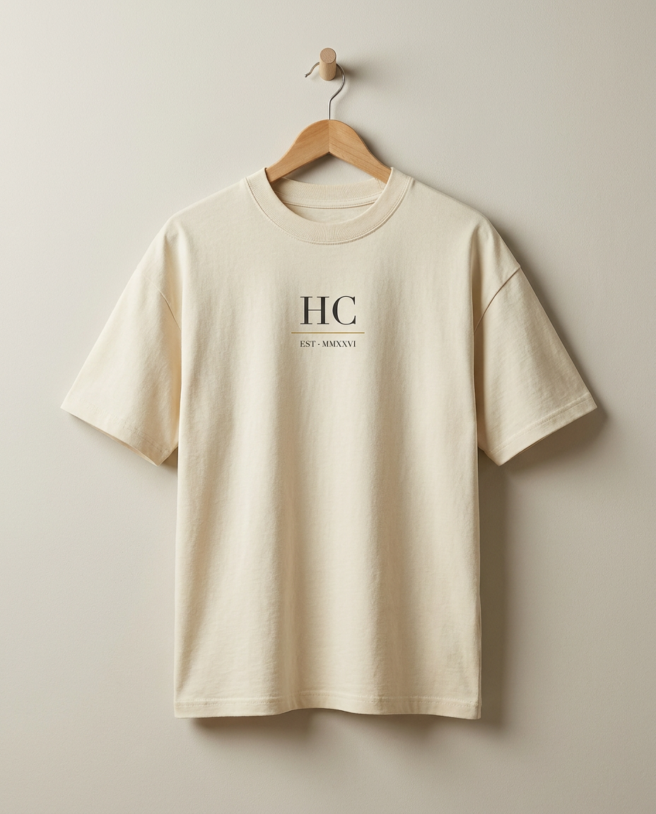 Tee on wood hanger