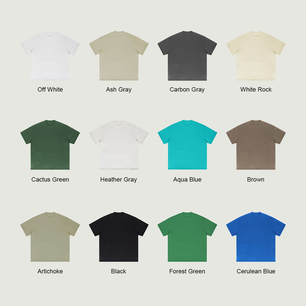 Available colorways chart