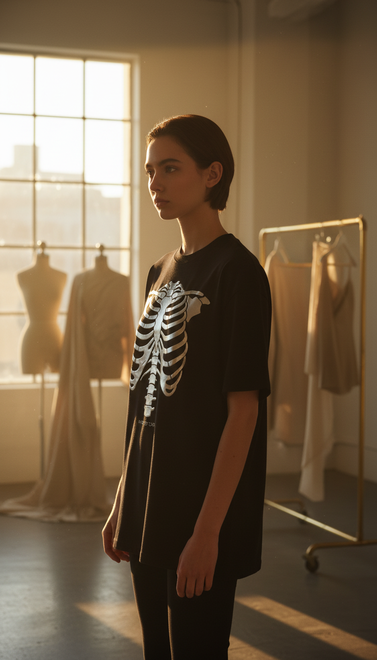 carri-chrome-ribcage-tee lifestyle