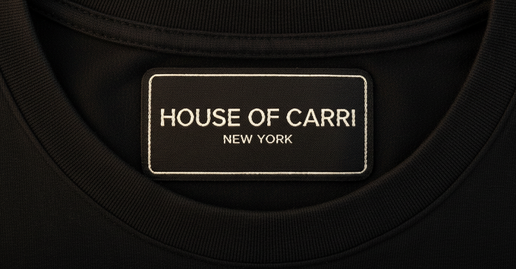 carri-heritage-crest-tee-house-of-carri inside-neck label