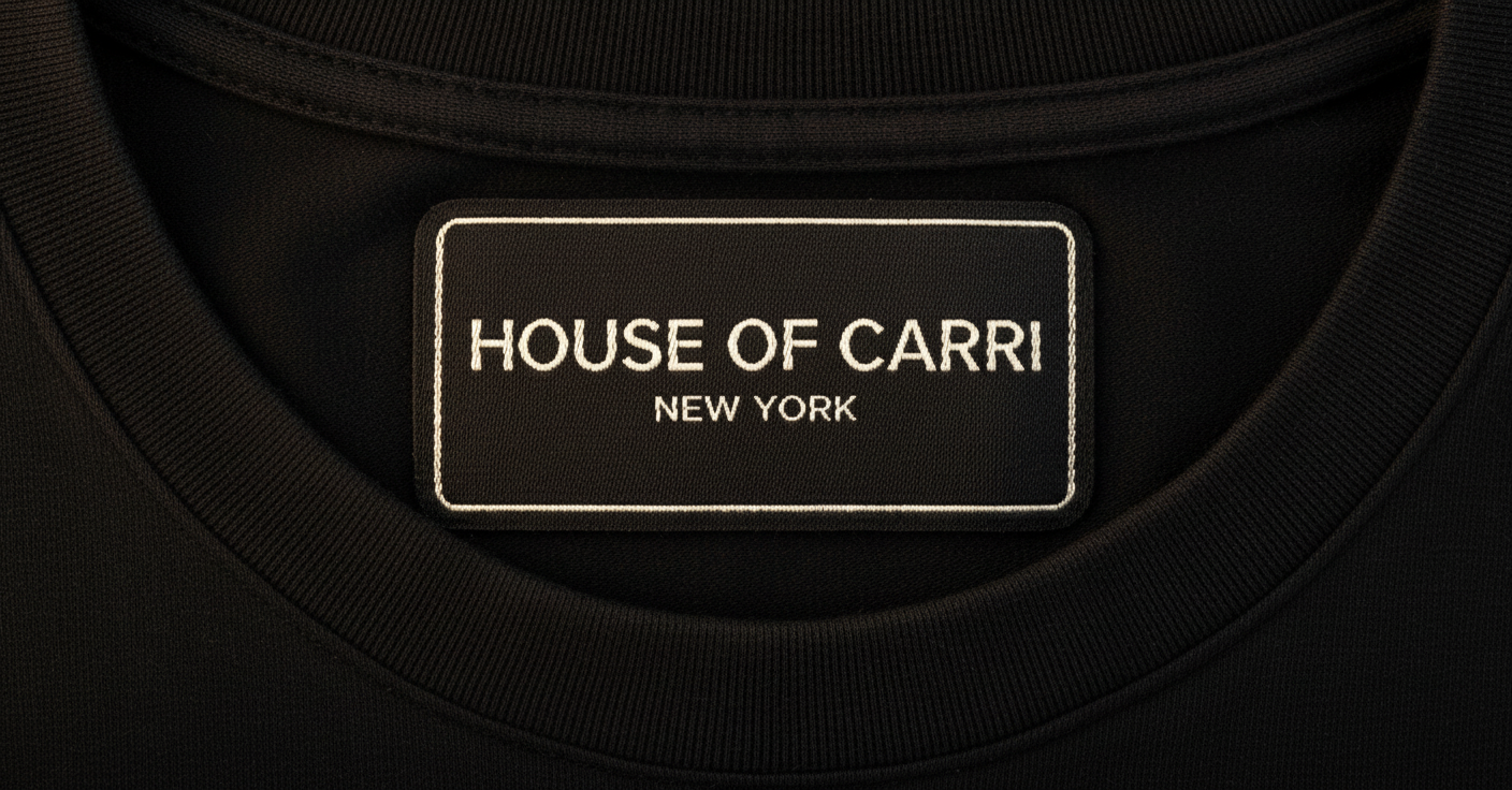 carri-heritage-crest-tee-house-of-carri inside-neck label