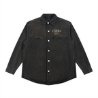 CARRI House Denim Jacket Room 01 washed black front view
