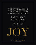 JOY Lyric Print 16x20 — House of Carri x GetLife Records